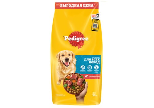 Pedigree / Сухой корм Педигри для собак Всех пород Говядина