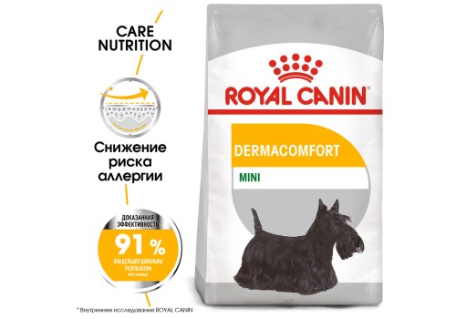 Royal Canin Mini Dermacomfort / Сухой корм Роял Канин Мини Дермакомфорт для собак Мелких пород с Кожным раздражением и зудом