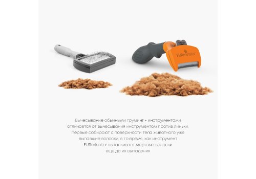 FURminator Medium Dog Long Hair / Фурминатор для собак Средних пород с Длинной шерстью