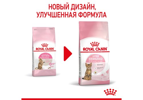 Royal Canin Kitten Sterilised / Сухой корм Роял Канин Киттен Стерилайзд для Стерилизованных и кастрированных Котят в возрасте до 1 года