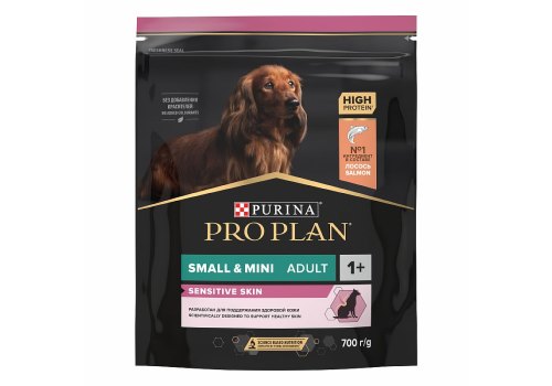 PRO PLAN OPTI DERMA / Сухой корм ПРО ПЛАН для взрослых собак мелких пород при чувствительной коже с лососем