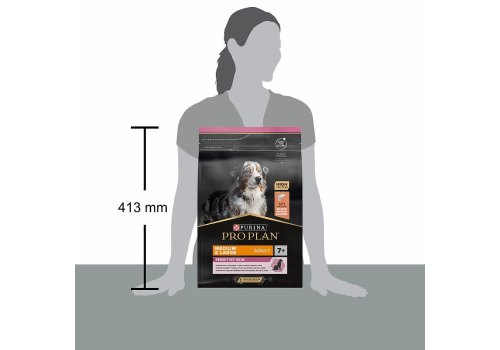 PRO PLAN OPTI DERMA / Сухой корм ПРО ПЛАН для пожилых собак средних и крупных пород при чувствительной коже с лососем