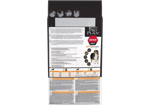 PRO PLAN OPTI BALANCE / Сухой корм ПРО ПЛАН для взрослых собак средних пород с курицей