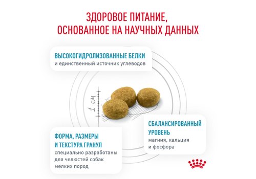 Royal Canin Hypoallergenic Small Dog HSD24 / Ветеринарный сухой корм Роял Канин Гипоаллергенный для собак Мелких пород с Пищевой аллергией и непереносимостью