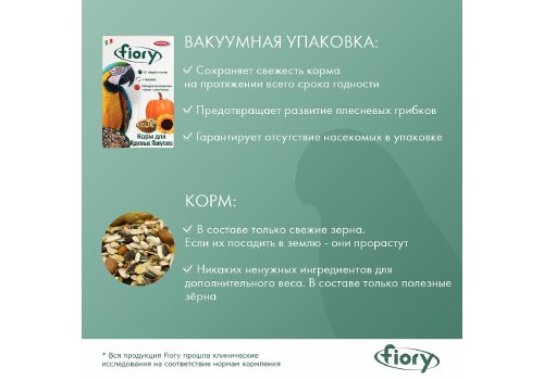 Fiory Pappagalli / Корм Фиори для Крупных попугаев