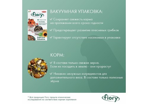 Fiory Criceti / Корм Фиори для Хомяков