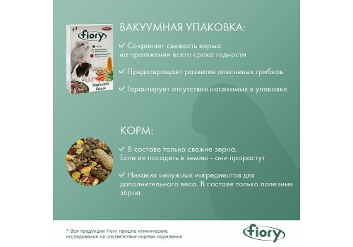 Fiory Ratty / Корм Фиори для Крыс
