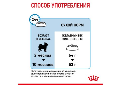 Royal Canin X-Small Puppy / Сухой корм Роял Канин Икс-Смолл Паппи для Щенков мелких пород
