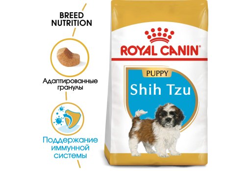 Royal Canin Breed dog Shih Tzu Junior / Сухой корм Роял Канин для Щенков породы Ши Тцу в возрасте до 10 месяцев