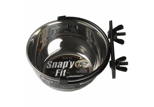 MidWest Snapy Fit Stainless Steel / Миска Мидвест для клеток и вольеров Нержавеющая сталь