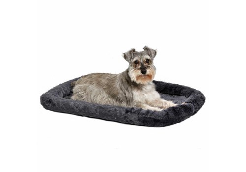 MidWest Quiet Time Pet Bed / Лежанка Мидвест Меховая Серая