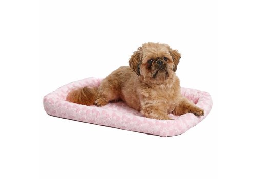 MidWest Quiet Time Pet Bed Fashion / Лежанка Мидвест Плюшевая Розовая