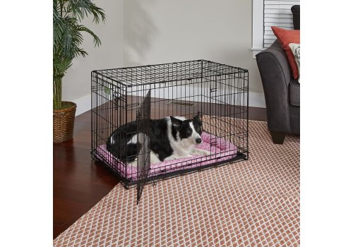 MidWest Quiet Time Pet Bed Fashion / Лежанка Мидвест Плюшевая Розовая