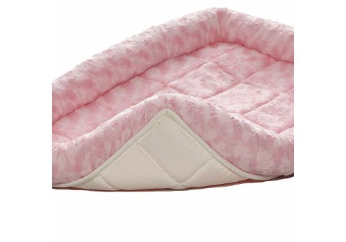 MidWest Quiet Time Pet Bed Fashion / Лежанка Мидвест Плюшевая Розовая
