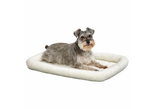 MidWest Quiet Time Pet Bed / Лежанка Мидвест Флисовая Белая