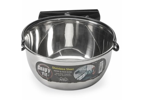 MidWest Snapy Fit Stainless Steel / Миска Мидвест для клеток и вольеров Нержавеющая сталь