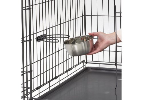 MidWest Snapy Fit Stainless Steel / Миска Мидвест для клеток и вольеров Нержавеющая сталь