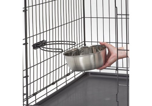 MidWest Snapy Fit Stainless Steel / Миска Мидвест для клеток и вольеров Нержавеющая сталь