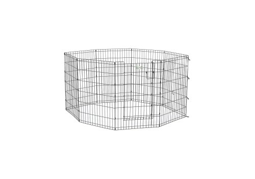 MidWest Life Stages w/Full MAX Lock Door / Вольер Мидвест 8 панелей с дверью Черный