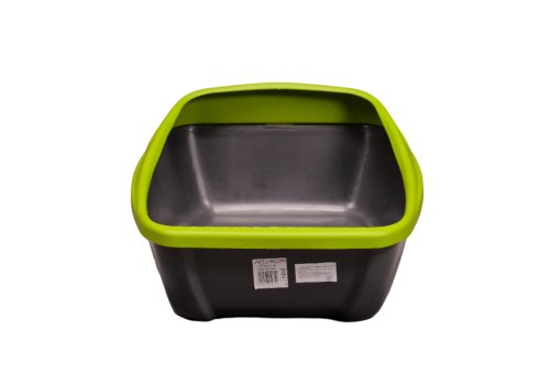 MPS Virgo / МПС туалет-лоток с рамкой Цвета: серый с салатовым бортом, серый с голубым бортом (указывайте цвет в комментарии к заказу)