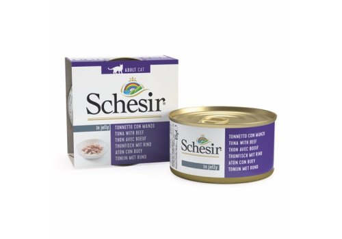 Schesir / Влажный корм Консервы Шезир для кошек Тунец говядина (цена за упаковку) Schesir / Влажный корм Консервы Шезир для кошек Тунец говядина (цена за упаковку)