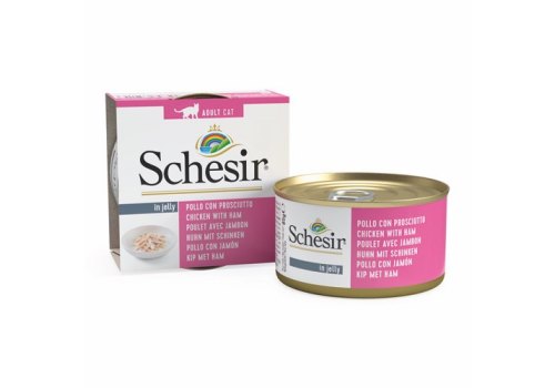 Schesir / Влажный корм Консервы Шезир для кошек Курица ветчина (цена за упаковку)