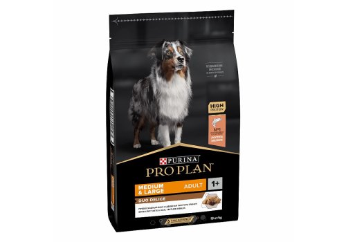 PRO PLAN DUO DELICE / Сухой корм ПРО ПЛАН для взрослых собак средних и крупных пород с лососем