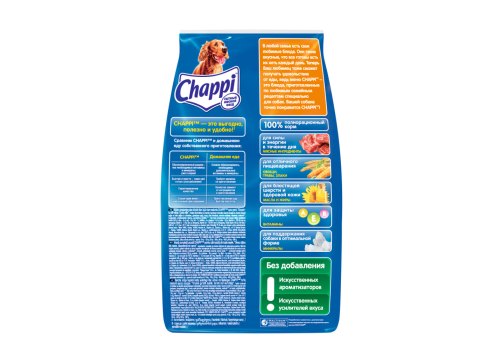 Chappi / Сухой корм Чаппи для собак Сытный мясной обед Мясное изобилие