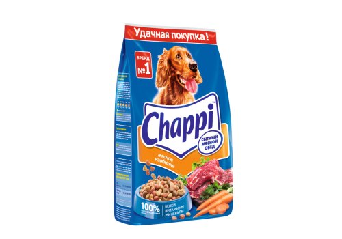 Chappi / Сухой корм Чаппи для собак Сытный мясной обед Мясное изобилие
