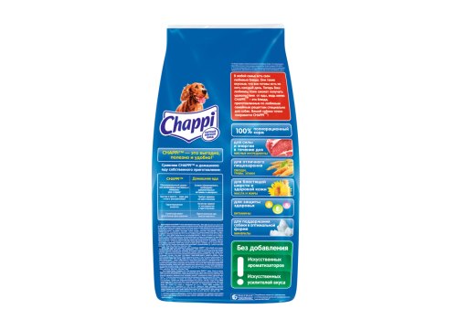 Chappi / Сухой корм Чаппи для собак Сытный мясной обед Говядина