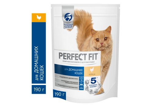 Perfect Fit In-home / Сухой корм Перфект Фит для домашних кошек Курица