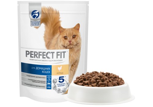 Perfect Fit In-home / Сухой корм Перфект Фит для домашних кошек Курица