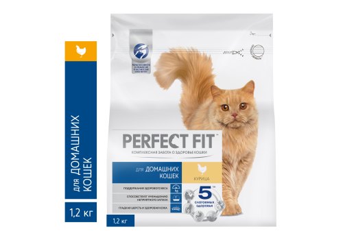 Perfect Fit In-home / Сухой корм Перфект Фит для домашних кошек Курица