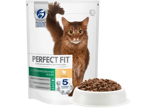 Perfect Fit Sterile / Сухой корм Перфект Фит для кастрированных котов и стерилизованных кошек Курица