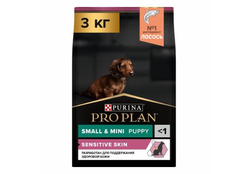 PRO PLAN OPTI DERMA / Сухой корм ПРО ПЛАН для щенков мелких пород при чувствительной коже с лососем