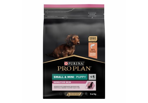 PRO PLAN OPTI DERMA / Сухой корм ПРО ПЛАН для щенков мелких пород при чувствительной коже с лососем