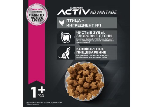 Eukanuba Adult Small Breed / Сухой корм Эукануба для взрослых собак Мелких пород с Курицей Eukanuba Adult Small Breed / Сухой корм Эукануба для взрослых собак Мелких пород с Курицей