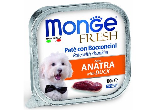 Monge Dog Fresh Duck / Влажный корм Консервы Монж Фреш для взрослых собак Утка (цена за упаковку)