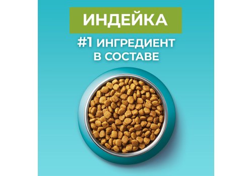 PURINA ONE HOUSECAT / Сухой корм Пурина УАН для взрослых кошек при домашнем образе жизни с индейкой