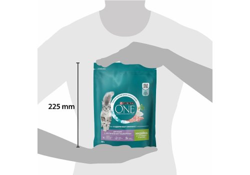 PURINA ONE SENSITIVE / Сухой корм Пурина УАН для взрослых кошек при чувствительном пищеварении с индейкой