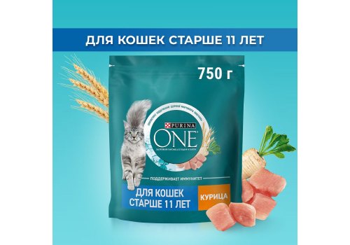 PURINA ONE SENIOR / Сухой корм Пурина УАН для пожилых кошек с курицей PURINA ONE SENIOR / Сухой корм Пурина УАН для пожилых кошек с курицей