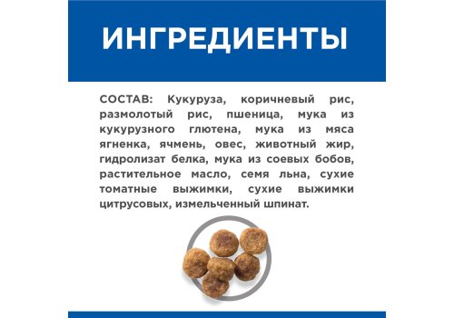 Hills Science Plan Small & Mini Adult Lamb & Rice / Сухой корм Хиллс для взрослых собак Мелких пород Ягненок рис