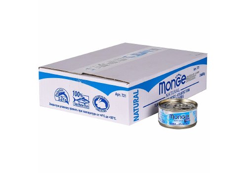 Monge Cat Natural / Консервы Монж Натурал для кошек Атлантический Тунец (цена за упаковку)