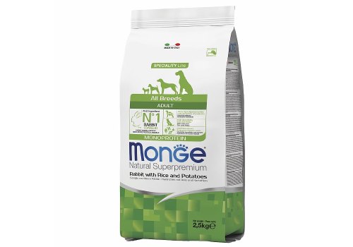 Monge Dog Monoprotein Speciality Adult Rabbit & Rice / Сухой корм Монж для взрослых собак всех пород Кролик с рисом и картофелем