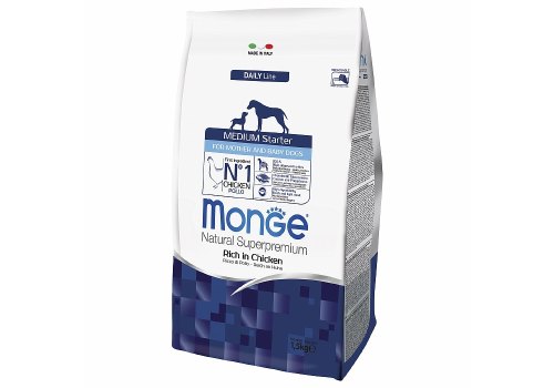 Monge Dog Starter Medium / Сухой корм Монж для Новорожденных Щенков Средних пород