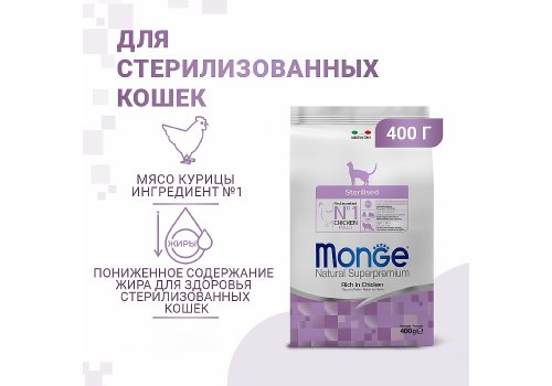 Monge Cat Sterilized / Сухой корм Монж для Стерилизованных кошек