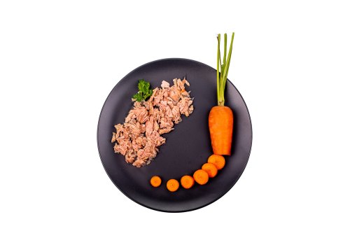 Petreet Multipack 4+2шт / Консервы Петрит для кошек Кусочки розового тунца с Морковью (цена за упаковку)