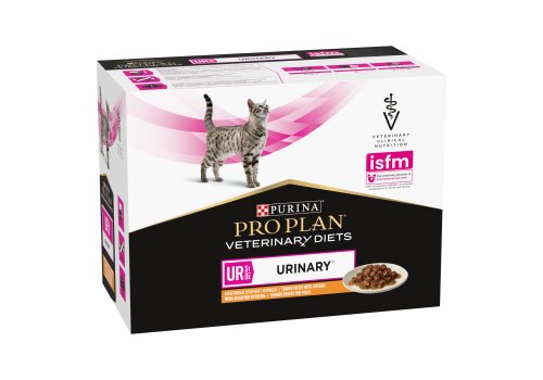 PRO PLAN VETERINARY DIETS UR ST\OX URINARY / Лечебный Влажный корм Паучи ПРО ПЛАН Ветеринарная диета для взрослых кошек при болезнях нижних отделов мочевыводящих путей с курицей в соусе (цена за упаковку)