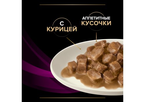 PRO PLAN VETERINARY DIETS UR ST\OX URINARY / Лечебный Влажный корм Паучи ПРО ПЛАН Ветеринарная диета для взрослых кошек при болезнях нижних отделов мочевыводящих путей с курицей в соусе (цена за упаковку)