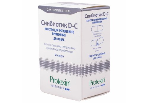 Protexin Synbiotic D-С 50 / Синбиотик для создания в кишечнике правильной микрофлоры у собак